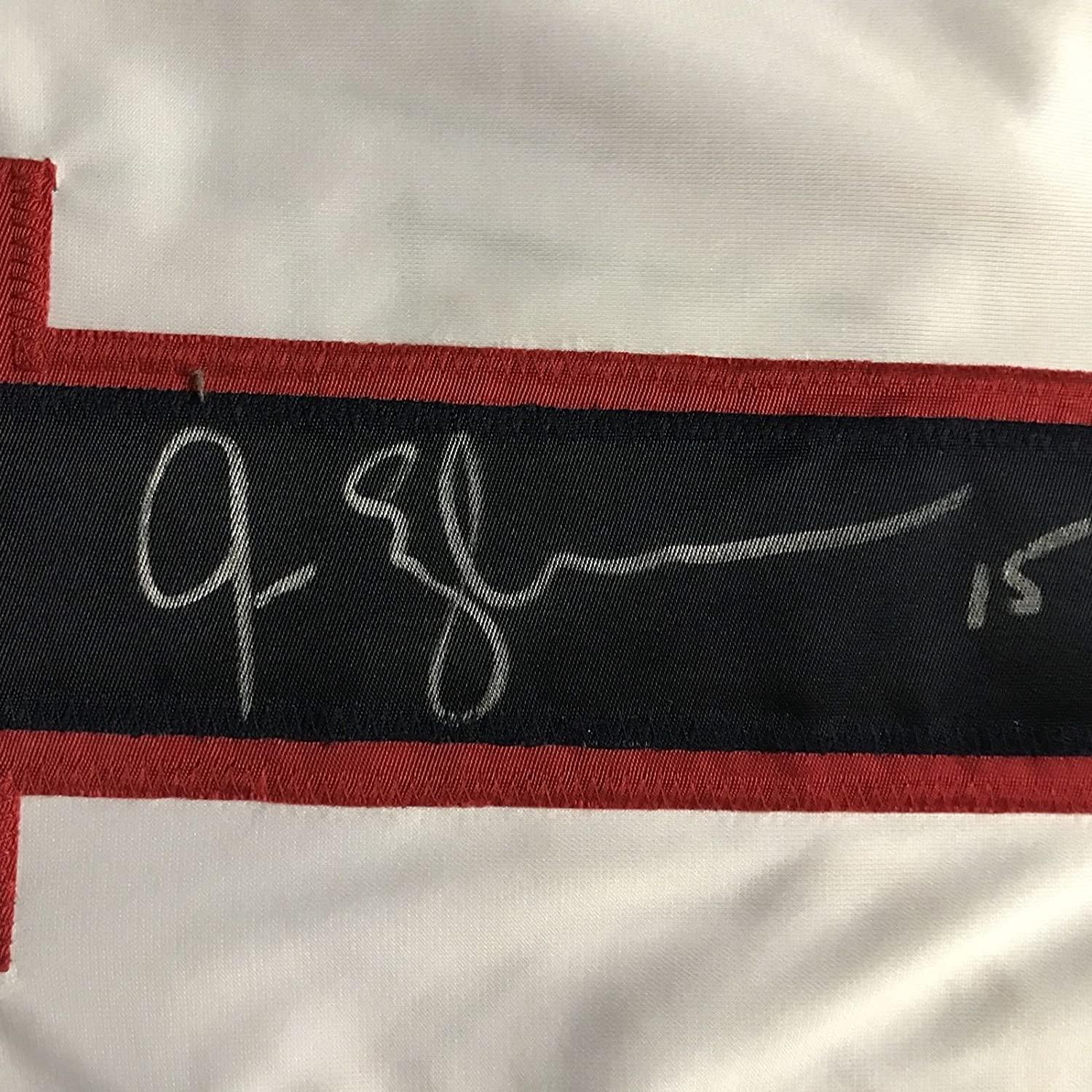 Autographed/Signed Jamie Langenbrunner Team USA United States White Hockey Jersey JSA COA