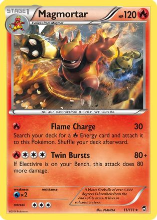 Magmortar 011/111 - XY Furious Fists