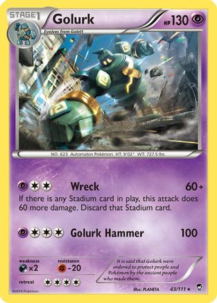 Golurk 043/111 - XY Furious Fists