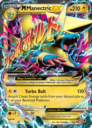 M Manectric EX 024/119 - XY Phantom Forces Holofoil