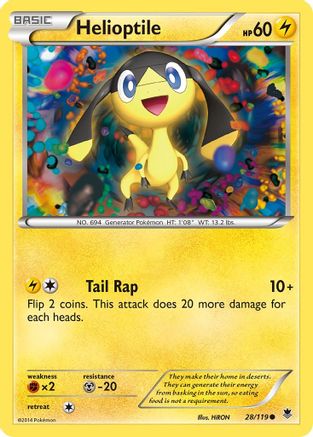Helioptile 028/119 - XY Phantom Forces