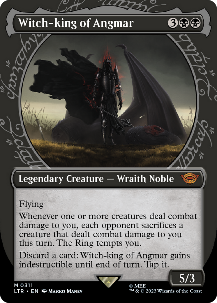 Witch-king of Angmar (LTR-311) - The Lord of the Rings: Tales of Middle-earth: (Showcase) (Borderless) Foil