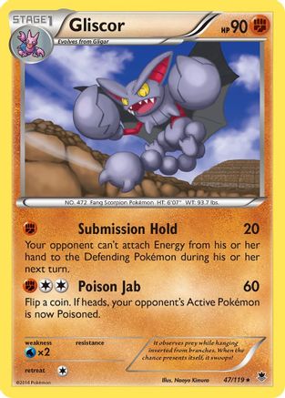 Gliscor 047/119 - XY Phantom Forces Reverse Holofoil