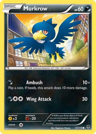 Murkrow 051/119 - XY Phantom Forces Reverse Holofoil