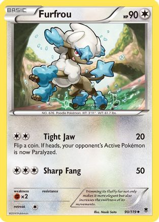 Furfrou 090/119 - XY Phantom Forces