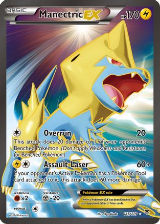 Manectric EX (Full Art) 113/119 - XY Phantom Forces Holofoil