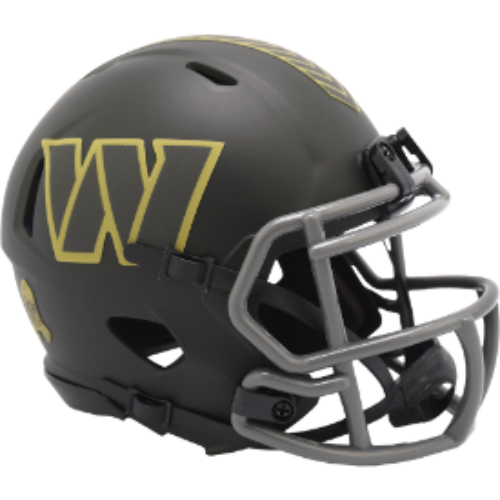 Washington Commanders SALUTE TO SERVICE 4 Mini Speed Football Helmet NFL