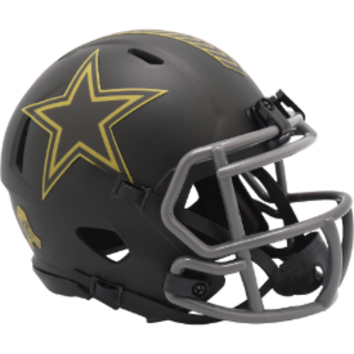 Dallas Cowboys SALUTE TO SERVICE 4 Mini Speed Football Helmet NFL