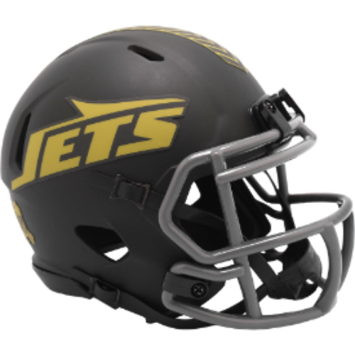 New York Jets SALUTE TO SERVICE 4 Mini Speed Football Helmet- NFL