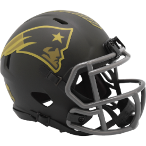 New England Patriots SALUTE TO SERVICE 4 Mini Speed Football Helmet NFL