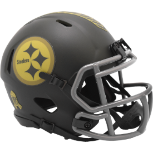 Pittsburgh Steelers SALUTE TO SERVICE 4 Mini Speed Football Helmet - NFL