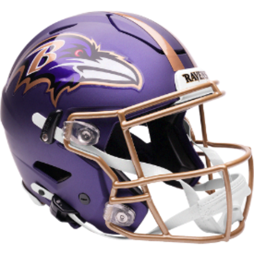 Baltimore Ravens Full Size Authentic SpeedFlex Football Helmet 2026 Purple Rising - NFL