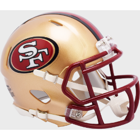 San Francisco 49ers 1996 to 2008 Riddell Mini Speed Throwback Helmet- NFL