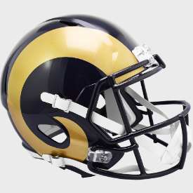 St. Louis Rams 2000 to 2016 Speed Replica Throwback Helmet NFL.