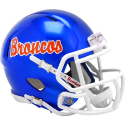 Boise State Broncos NCAA Mini Speed Football Helmet Script - NCAA