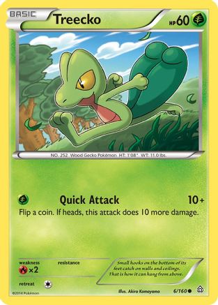 Treecko 006/160 - XY Primal Clash Reverse Holofoil