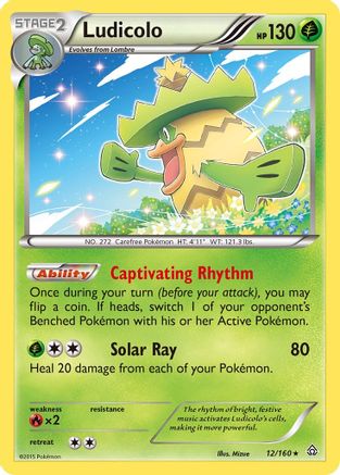Ludicolo 012/160 - XY Primal Clash Holofoil