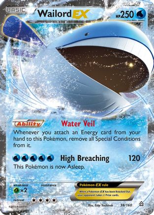 Wailord EX 038/160 - XY Primal Clash Holofoil