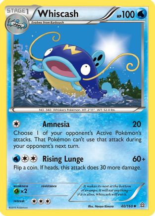 Whiscash 040/160 - XY Primal Clash