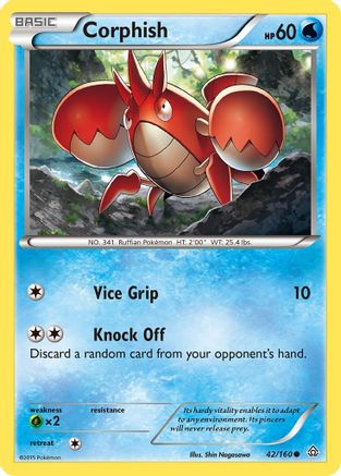 Corphish 042/160 - XY Primal Clash Reverse Holofoil
