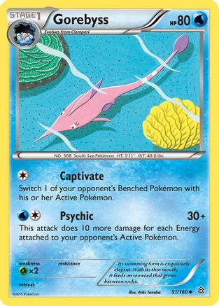Gorebyss 051/160 - XY Primal Clash Reverse Holofoil