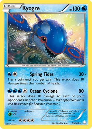 Kyogre 053/160 - XY Primal Clash