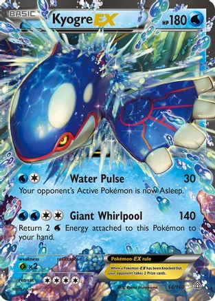 Kyogre EX 054/160 - XY Primal Clash Holofoil
