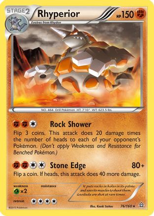 Rhyperior 076/160 - XY Primal Clash