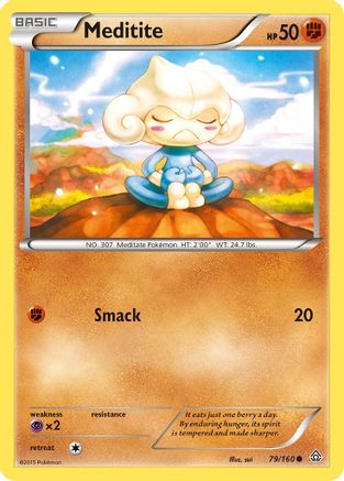 Meditite 079/160 - XY Primal Clash Reverse Holofoil