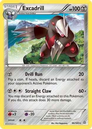Excadrill 096/160 - XY Primal Clash Reverse Holofoil