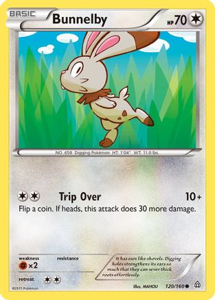 Bunnelby 120/160 - XY Primal Clash Reverse Holofoil