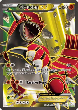Groudon EX (Full Art) 150/160 - XY Primal Clash Holofoil