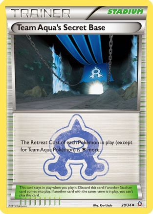 Team Aqua's Secret Base 028/34 - Double Crisis