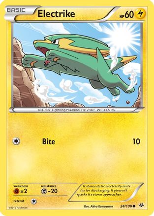 Electrike 024/108 - XY Roaring Skies Reverse Holofoil