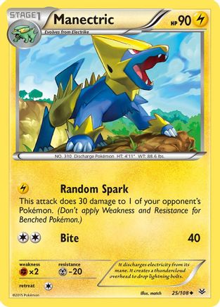 Manectric 025/108 - XY Roaring Skies