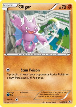 Gligar 036/108 - XY Roaring Skies