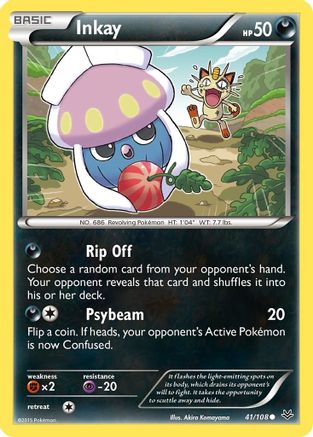 Inkay 041/108 - XY Roaring Skies Reverse Holofoil