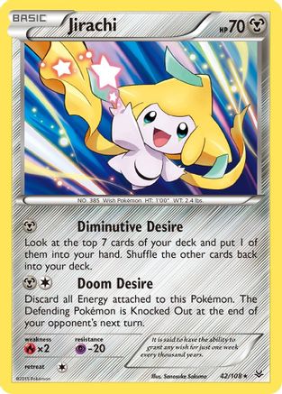 Jirachi 042/108 - XY Roaring Skies Holofoil