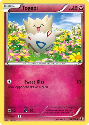Togepi 043/108 - XY Roaring Skies Reverse Holofoil
