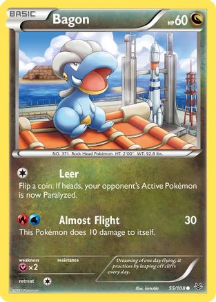 Bagon 055/108 - XY Roaring Skies Reverse Holofoil