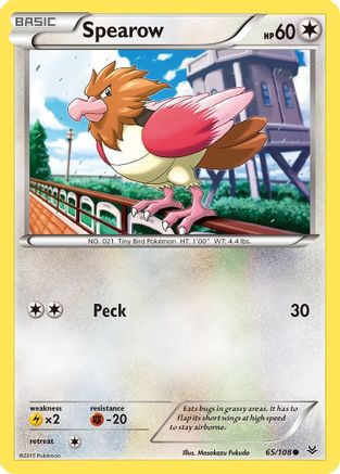 Spearow 065/108 - XY Roaring Skies Reverse Holofoil
