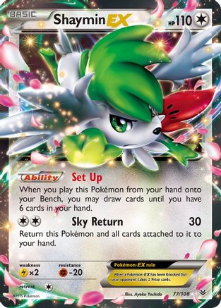 Shaymin EX 077/108 - XY Roaring Skies Holofoil