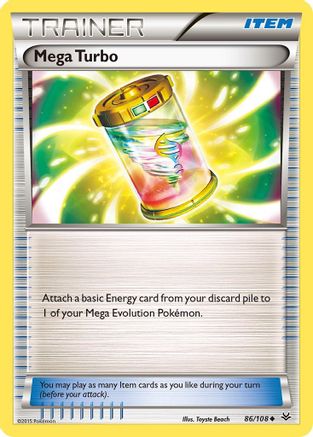 Mega Turbo 086/108 - XY Roaring Skies Reverse Holofoil