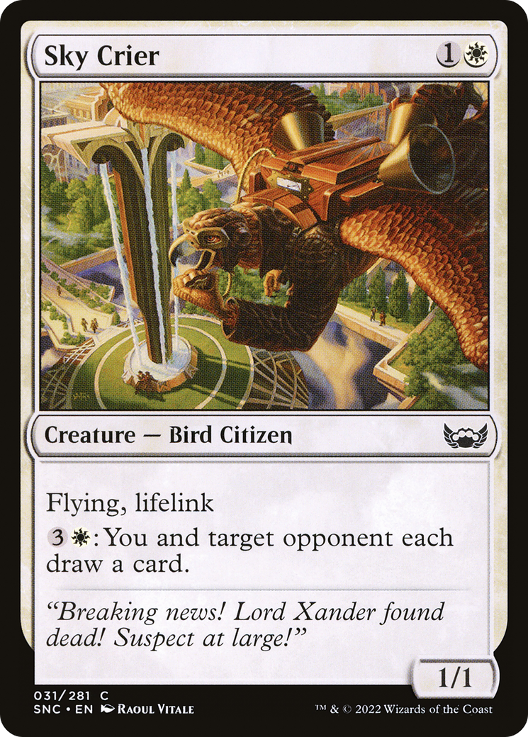 Sky Crier (SNC-031) - Streets of New Capenna Foil
