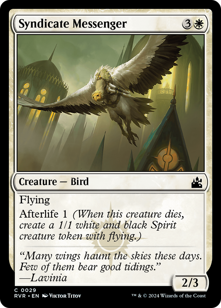Syndicate Messenger (RVR-029) - Ravnica Remastered