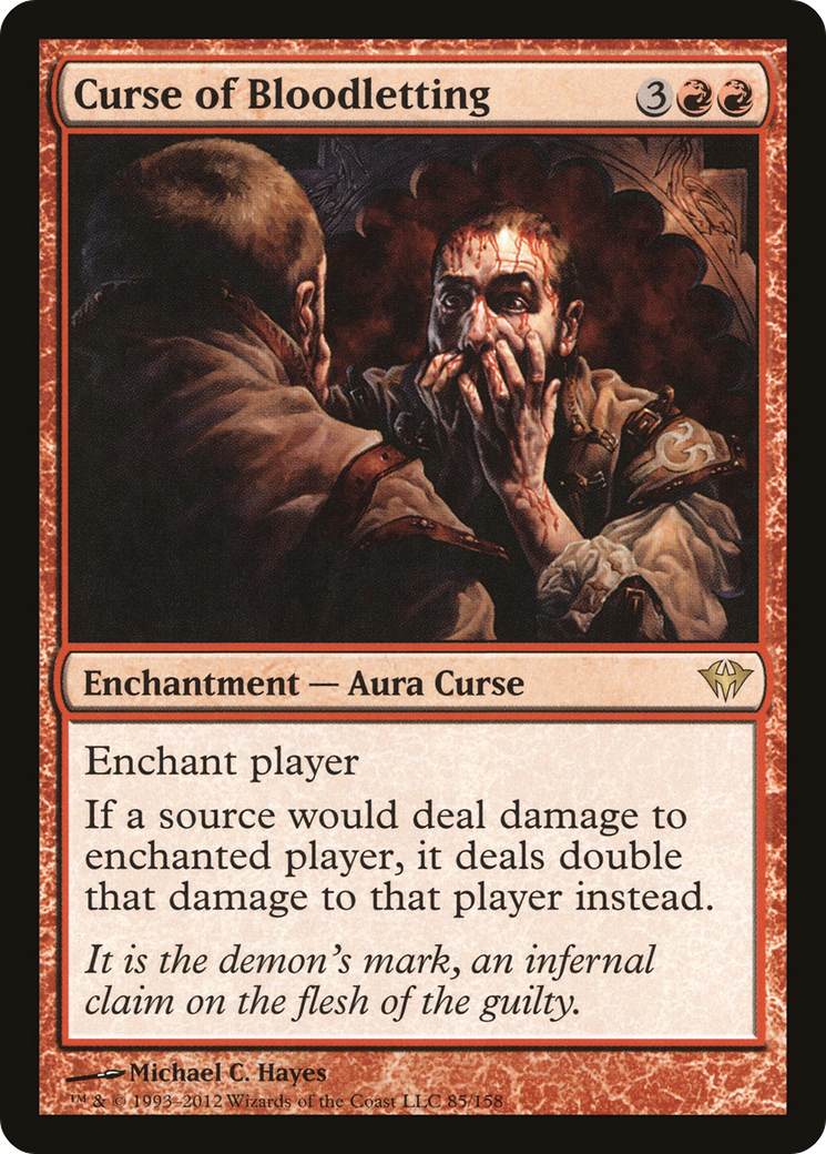 Curse of Bloodletting (DKA-085) - Dark Ascension Foil