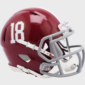 Alabama Crimson Tide NCAA Mini Speed Football Helmet #18 - NCAA