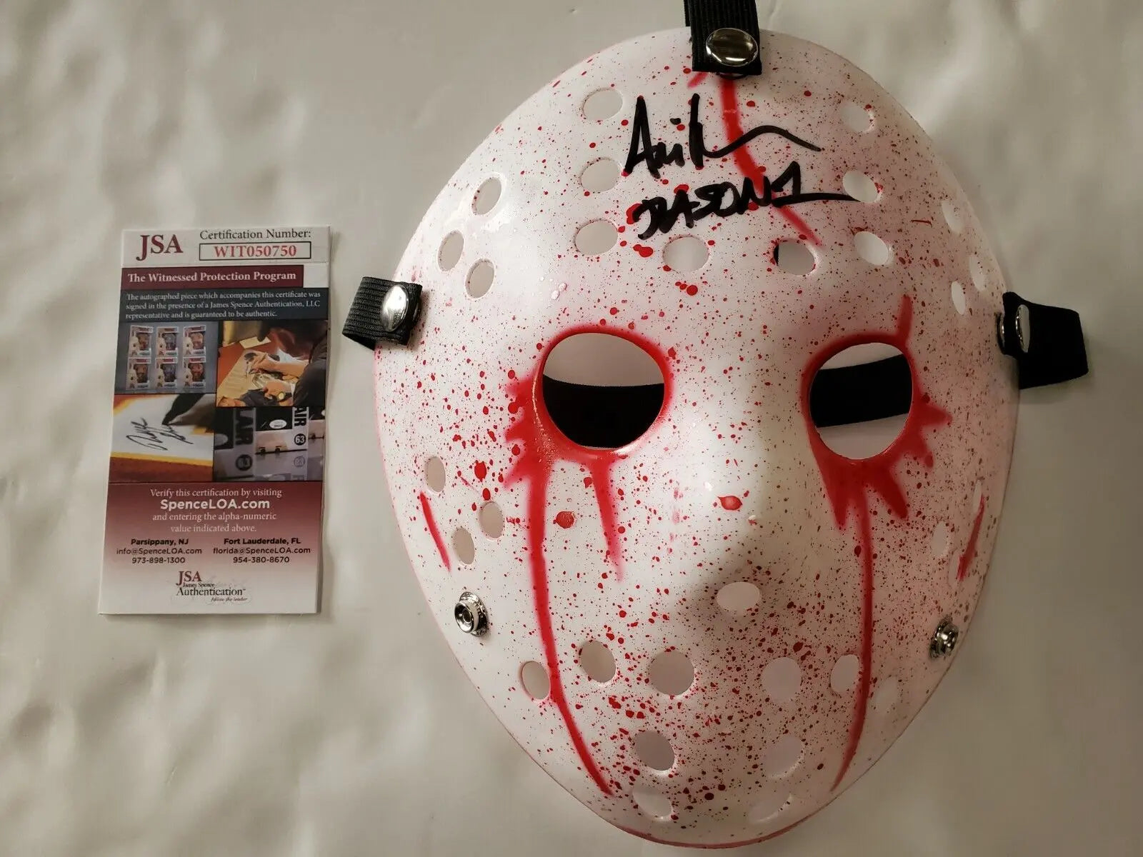 Ari Lehman Signed Inscribed Jason Voorhees Friday The 13Th Mask Jsa Coa