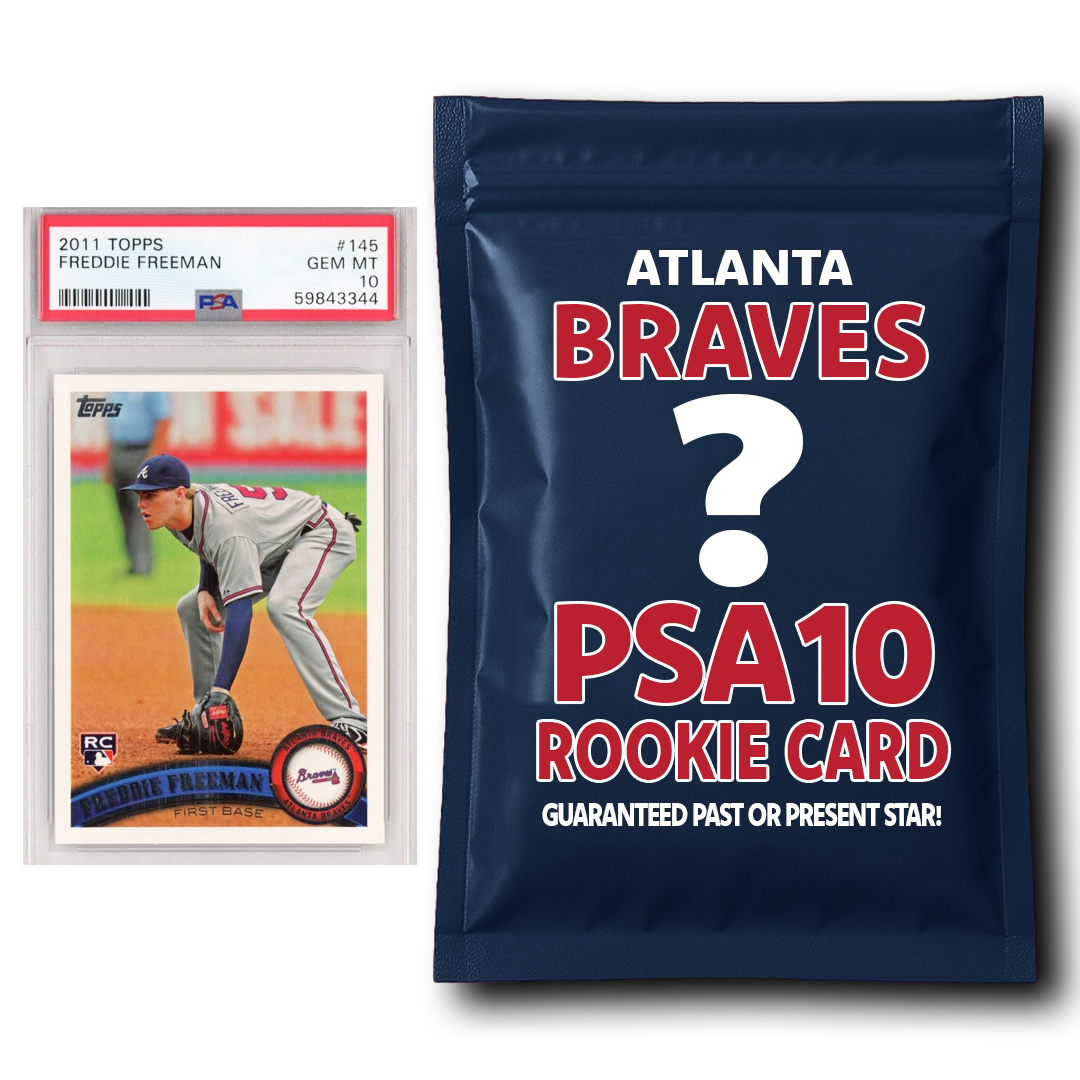 Atlanta Braves PSA 10 Graded Rookie Card Mystery Pack