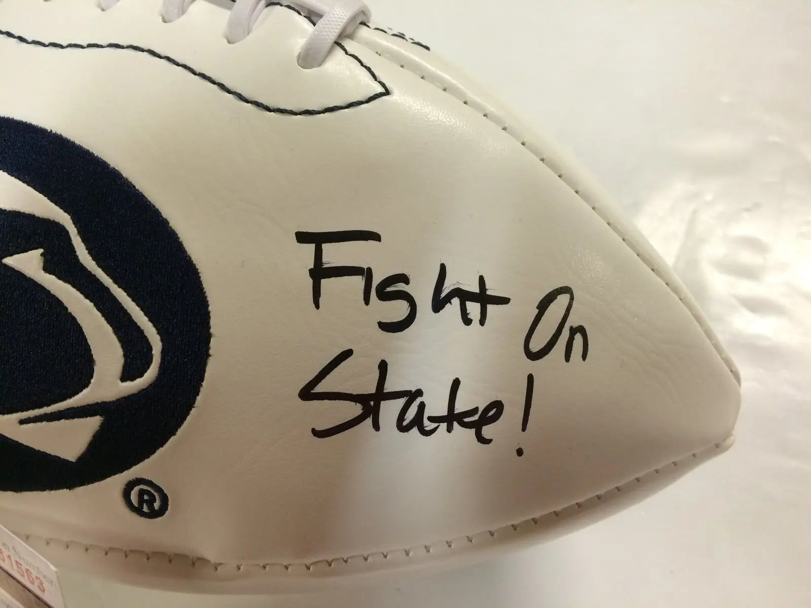 Bill Belton Autographed Signed Inscribed Penn State Logo Football Jsa Coa